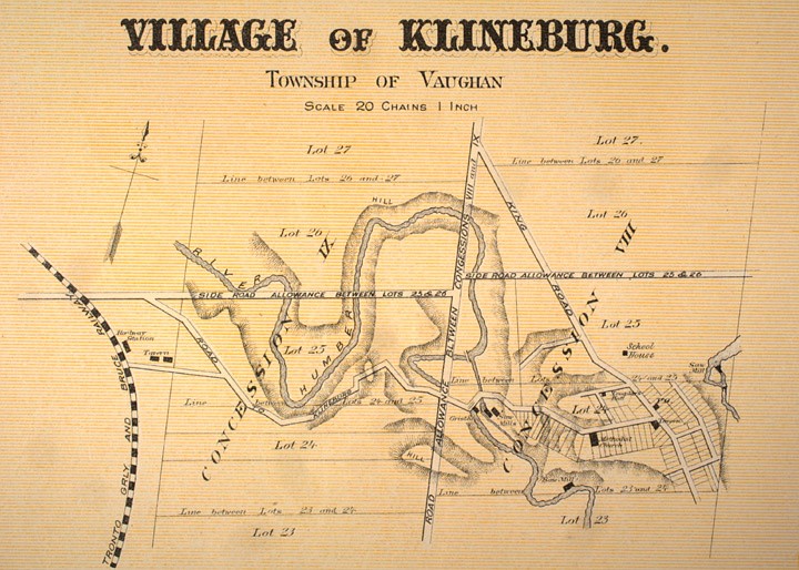 Map_of_Kleinburg,_Ontario,_1878